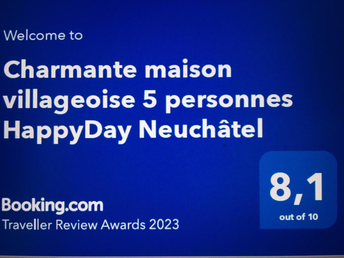 Charmante Maison Villageoise 5 Personnes Happyday Neuchatel Saint-Blaise Exterior photo